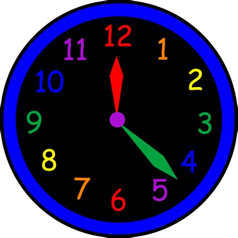 animated clock face.